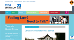 Desktop Screenshot of lancashiretraumaticstressservice.nhs.uk