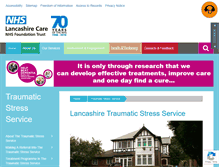 Tablet Screenshot of lancashiretraumaticstressservice.nhs.uk